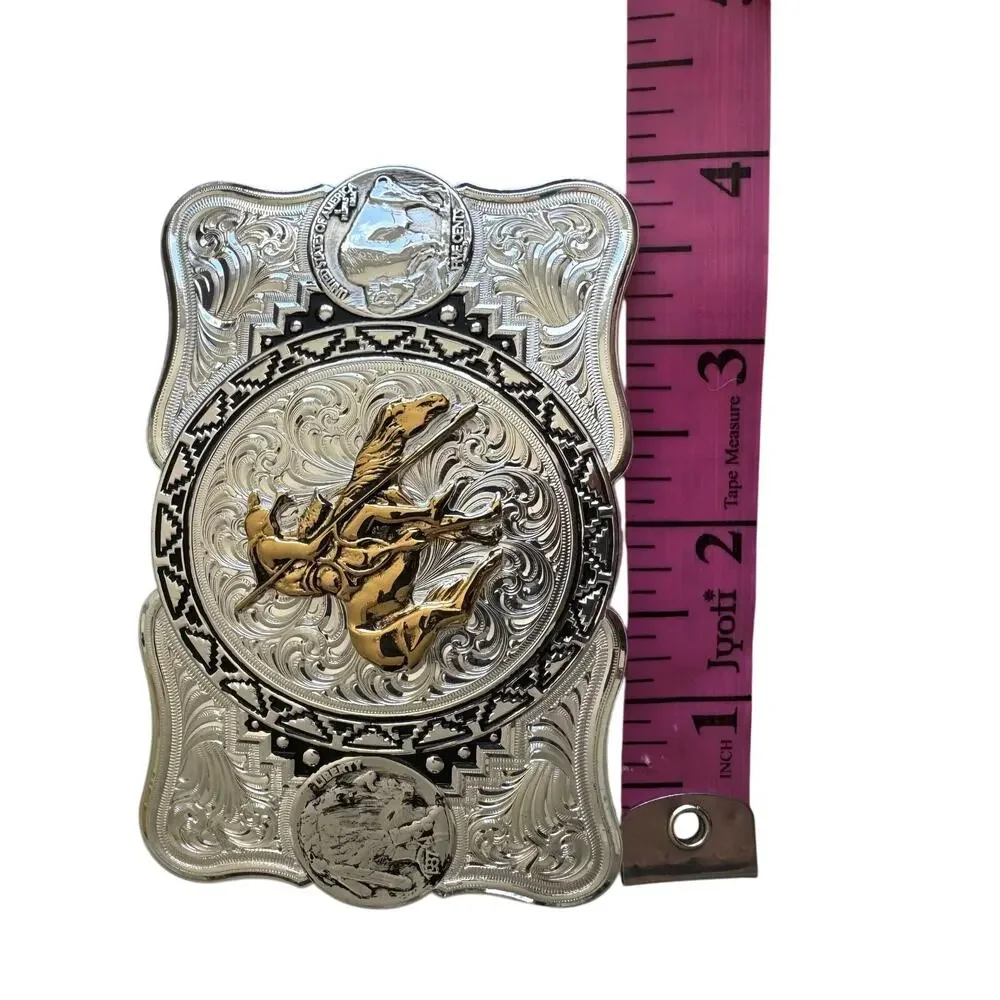 Montana Silver Smiths Southwest collection with End of the Trail Belt Buckle